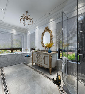 阅山湖-456平法式风格