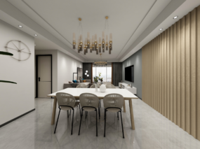 荣盛御府126平现代简约风_返璞归真