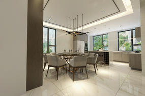 云南鲁班装饰-南湖花园-现代简约220平