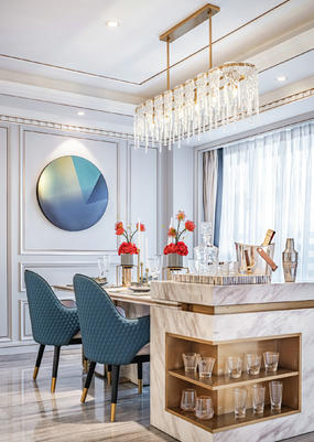 云南鲁班装饰-中医小镇-欧式185平