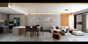 时代国际现代极简效果图